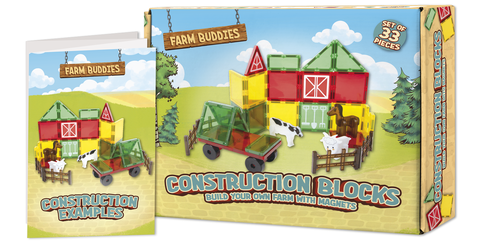 Farm Buddies - Magnetic Tiles